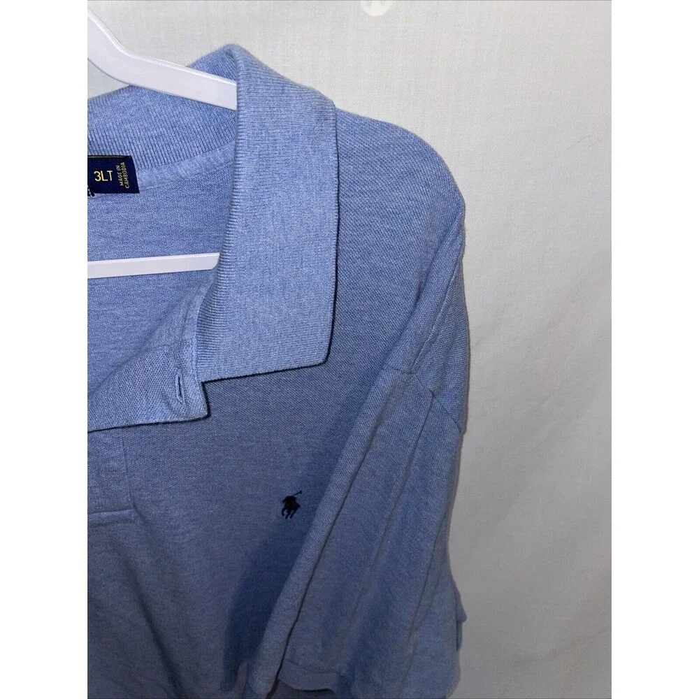 Polo Ralph Lauren Men’s Golf Shirt Size 3XL Tall Blue Tennis Athleisure Comfort